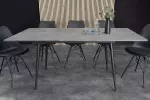 Rozkládací jídelní stůl APARTMENT 120-160 CM vzhled šedého kamene Rozkládací jídelní stůl APARTMENT 120-160 CM vzhled šedého kamene
