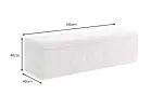 Lavice CHESTERFIELD 140 CM šampaňská s úložným prostorem Lavice CHESTERFIELD 140 CM šampaňská s úložným prostorem