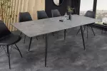 Rozkládací jídelní stůl APARTMENT 120-160 CM vzhled šedého kamene Rozkládací jídelní stůl APARTMENT 120-160 CM vzhled šedého kamene