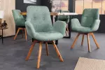 2SET jídelní židle BALTIC mintová/přírodní colin bouclé 2SET jídelní židle BALTIC mintová/přírodní colin bouclé
