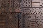Komoda TRIBAL 3D 180 CM hnědá masiv mango Komoda TRIBAL 3D 180 CM hnědá masiv mango