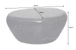Konferenční stolek STONE 75 CM mramorový vzhled Konferenční stolek STONE 75 CM mramorový vzhled