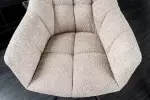 2SET jídelní židle PAPILLON béžová bouclé otočná 2SET jídelní židle PAPILLON béžová bouclé otočná