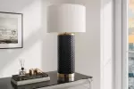 Stolní lampa ELEGANCIA 70 CM bílá/černá keramika Stolní lampa ELEGANCIA 70 CM bílá/černá keramika
