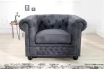 Křeslo CHESTERFIELD antik šedé Křeslo CHESTERFIELD antik šedé