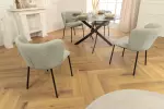 2SET jídelní židle LYON mintová manšestr 2SET jídelní židle LYON mintová manšestr