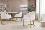 2SET židle EXTRAVAGANCIA béžová/zlatá manšestr 2SET židle EXTRAVAGANCIA béžová/zlatá manšestr