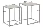 2SET konferenční stolek MOUNTAIN SOUL 45/40 CM černá kamenná dýha 2SET konferenční stolek MOUNTAIN SOUL 45/40 CM černá kamenná dýha
