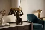 Dekorativní mísa MONKEY 50 CM černá/zlatá Dekorativní mísa MONKEY 50 CM černá/zlatá