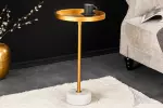 Odkládací stolek TRAYFUL 60 CM zlatá/bílý mramor Odkládací stolek TRAYFUL 60 CM zlatá/bílý mramor