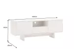 Televizní stolek SAVOY 3D 150 CM bílý/mramor Televizní stolek SAVOY 3D 150 CM bílý/mramor