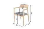 2SET jídelní židle KENNEDY masiv teak/umělá kůže 2SET jídelní židle KENNEDY masiv teak/umělá kůže