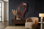 Nástěnné zrcadlo FLUIDUM 150 CM červené Nástěnné zrcadlo FLUIDUM 150 CM červené