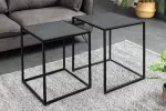 2SET konferenční stolek MOUNTAIN SOUL 45/40 CM černá kamenná dýha 2SET konferenční stolek MOUNTAIN SOUL 45/40 CM černá kamenná dýha
