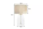 Stolní lampa CLASSICO 50 CM transparentní/zlatá Stolní lampa CLASSICO 50 CM transparentní/zlatá