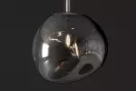 Stropní svítidlo LIQUID DIAMOND 20 CM kouřová černá Stropní svítidlo LIQUID DIAMOND 20 CM kouřová černá