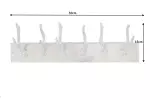 Věšák DEER 50 CM zlatý Věšák DEER 50 CM zlatý
