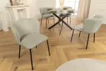 2SET jídelní židle LYON mintová manšestr 2SET jídelní židle LYON mintová manšestr