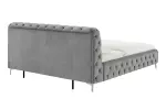 Postel MODERN BAROCCO 180x200 CM šedá samet Postel MODERN BAROCCO 180x200 CM šedá samet