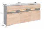 Komoda GRAND s LED osvětlením 180 CM masiv akácie Komoda GRAND s LED osvětlením 180 CM masiv akácie
