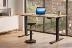 Výškově nastavitelný kancelářský stůl OAK DESK 120 CM dubový vzhled Výškově nastavitelný kancelářský stůl OAK DESK 120 CM dubový vzhled