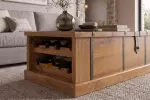 Barový stolek BODEGA 100 CM medový masiv mango
