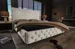 Postel PARIS CHESTERFIELD 180×200 CM béžová lněný potah Postel PARIS CHESTERFIELD 180×200 CM béžová lněný potah
