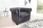 Křeslo CHESTERFIELD antik šedé Křeslo CHESTERFIELD antik šedé