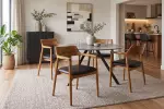 2SET jídelní židle KENNEDY masiv teak/umělá kůže 2SET jídelní židle KENNEDY masiv teak/umělá kůže