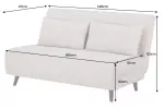 Rozkládací pohovka SMART MULTIFUNCTION 140 CM béžová manšestr Rozkládací pohovka SMART MULTIFUNCTION 140 CM béžová manšestr