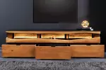 Televizní stolek GRAND s LED osvětlením 180 CM masiv akácie