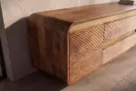 Televizní stolek MONZA 160 CM hnědý/zlatý masiv mango Televizní stolek MONZA 160 CM hnědý/zlatý masiv mango