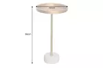 Odkládací stolek TRAYFUL 60 CM zlatá/bílý mramor Odkládací stolek TRAYFUL 60 CM zlatá/bílý mramor