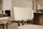 2SET jídelní židle BELLANO krémová béžová/hnědá