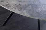 Kulatý jídelní stůl ATELIER 100 CM šedá/černá melaminová dýha Kulatý jídelní stůl ATELIER 100 CM šedá/černá melaminová dýha