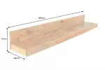 Nástěnná police MAKASSAR 140 CM masiv mango Nástěnná police MAKASSAR 140 CM masiv mango