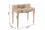 Sekretář HEMINGWAY 90 CM medový masiv mango Sekretář HEMINGWAY 90 CM medový masiv mango