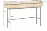 Konzolový stolek ATELIER 120 CM dubová dýha Konzolový stolek ATELIER 120 CM dubová dýha