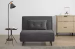 Rozkládací křeslo SMART MULTIFUNCTION 100 CM šedá manšestr Rozkládací křeslo SMART MULTIFUNCTION 100 CM šedá manšestr
