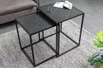 2SET konferenční stolek MOUNTAIN SOUL 45/40 CM černá kamenná dýha 2SET konferenční stolek MOUNTAIN SOUL 45/40 CM černá kamenná dýha