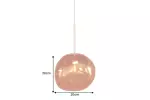 Stropní svítidlo LIQUID DIAMOND 20 CM měděná Stropní svítidlo LIQUID DIAMOND 20 CM měděná