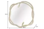 Nástěnné zrcadlo WILDLIFE SNAKE L 50 CM zlatá Nástěnné zrcadlo WILDLIFE SNAKE L 50 CM zlatá