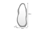 Stojací zrcadlo ORGANIC 180 CM černé Stojací zrcadlo ORGANIC 180 CM černé