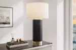 Stolní lampa ELEGANCIA 70 CM bílá/černá keramika Stolní lampa ELEGANCIA 70 CM bílá/černá keramika