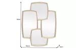 Nástěnné zrcadlo QUADRA 90 CM zlaté Nástěnné zrcadlo QUADRA 90 CM zlaté