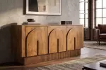 Komoda ARCADIA 3D 160 CM medová masiv mango