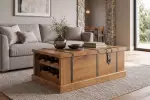 Barový stolek BODEGA 100 CM medový masiv mango
