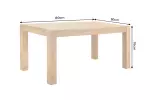 Jídelní stůl MAKASSAR 160 CM krémový masiv mango Jídelní stůl MAKASSAR 160 CM krémový masiv mango