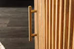 Konferenční stolek TRES CHIC 60 CM bílá/přírodní mramor/masiv mango Konferenční stolek TRES CHIC 60 CM bílá/přírodní mramor/masiv mango