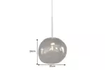 Stropní svítidlo LIQUID DIAMOND 20 CM kouřová černá Stropní svítidlo LIQUID DIAMOND 20 CM kouřová černá